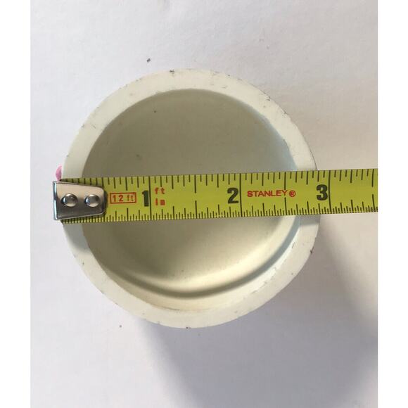 Vintage Women's Hat Ceramic Trinket Box Artisan Flair Pink Rose Bow Novelty - Picture 9 of 12